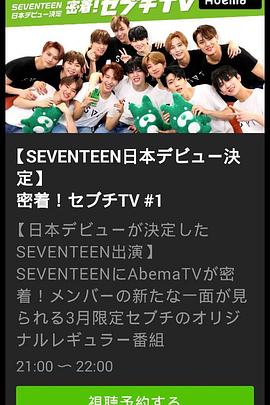 密著！SEVENTEEN TV - 影视剧导航封面